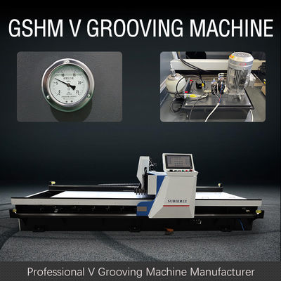 Máquina 1232 de sulco do CNC V para o Signage da parede de cortina da chapa metálica