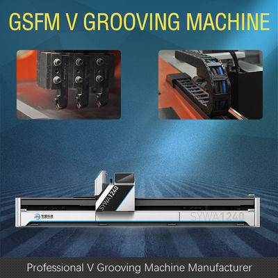 Máquina horizontal do Groover da máquina de corte V do CNC V para os painéis de parede 1560 da cortina do metal