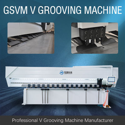 Máquina de sulco do CNC V da precisão para a máquina de corte vertical 1225 dos suportes V da exposição